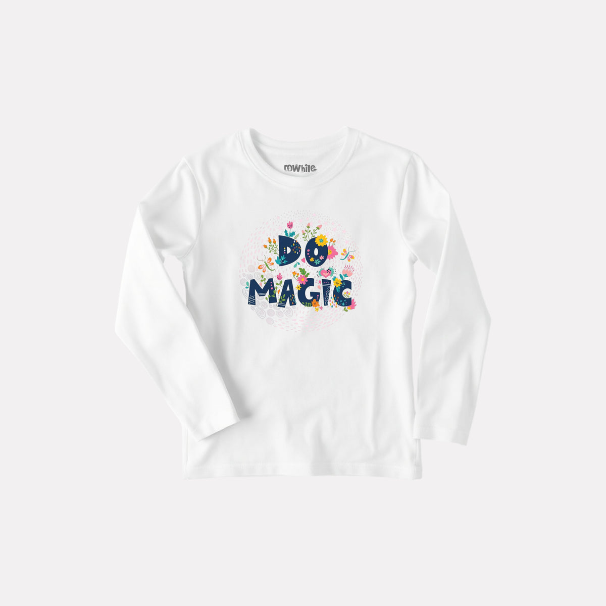 Comfy Round Neck Full Sleeve T-Shirt for Girls