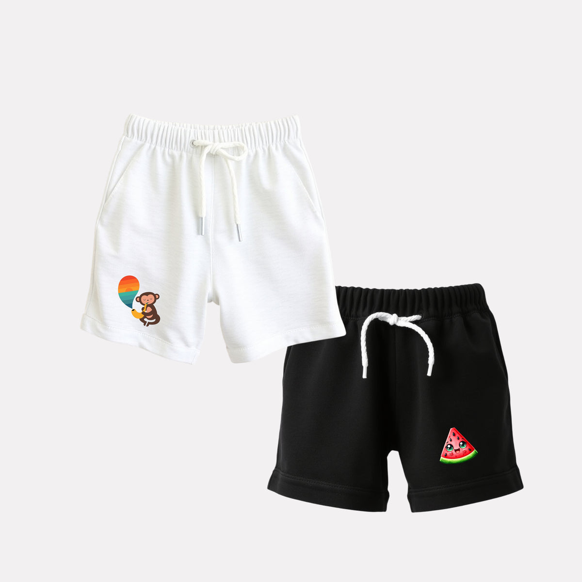 Boy Regular Fit Cotton Shorts - Pack of 2