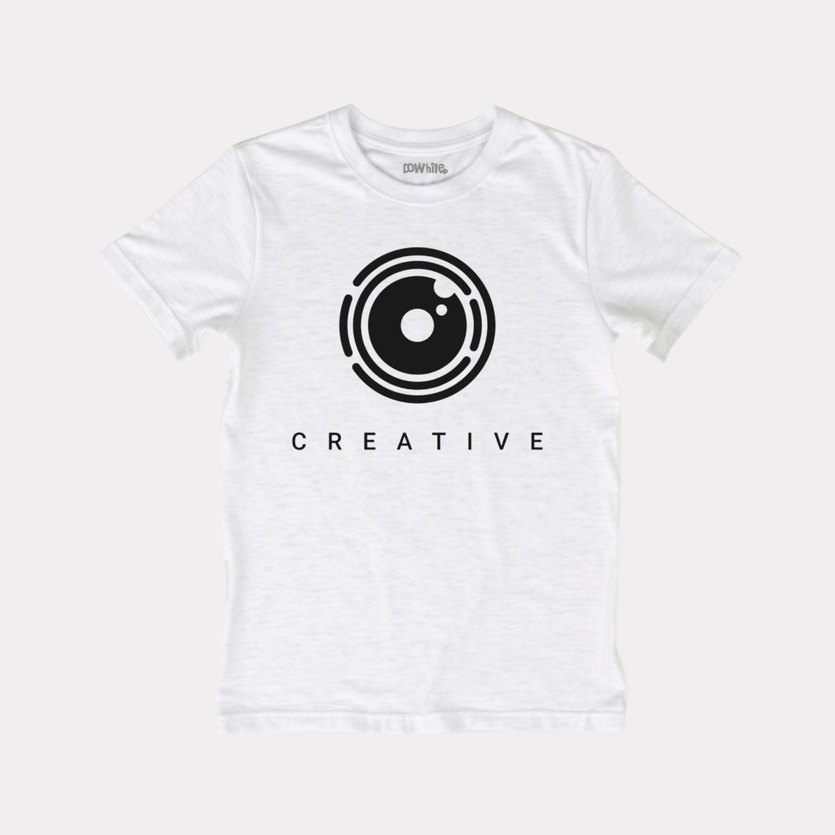 Boys White Melange T-shirt Black shorts Set
