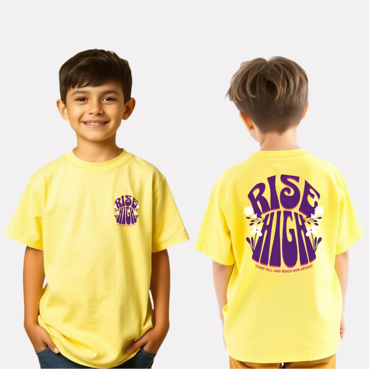 Boys Printed Extended Sleeves Oversized T-shirt