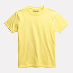 Junior Girl Plain light yellow Cotton T-Shirt