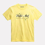 Printed light yellow Cotton T-Shirt for Girls