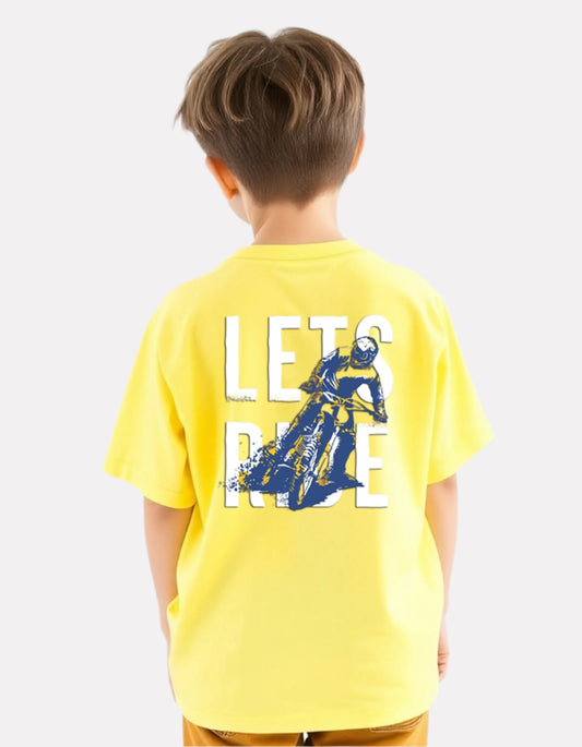 Boys Printed Extended Sleeves Oversized T-shirt