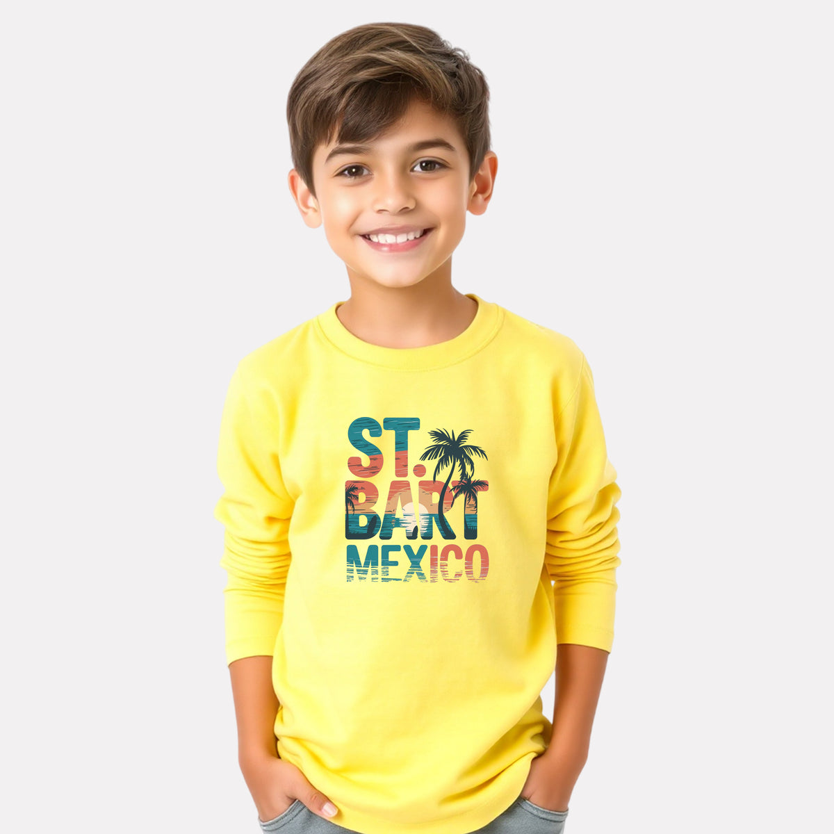 Trendy Boy Cotton Full Sleeve Printed T-Shirt