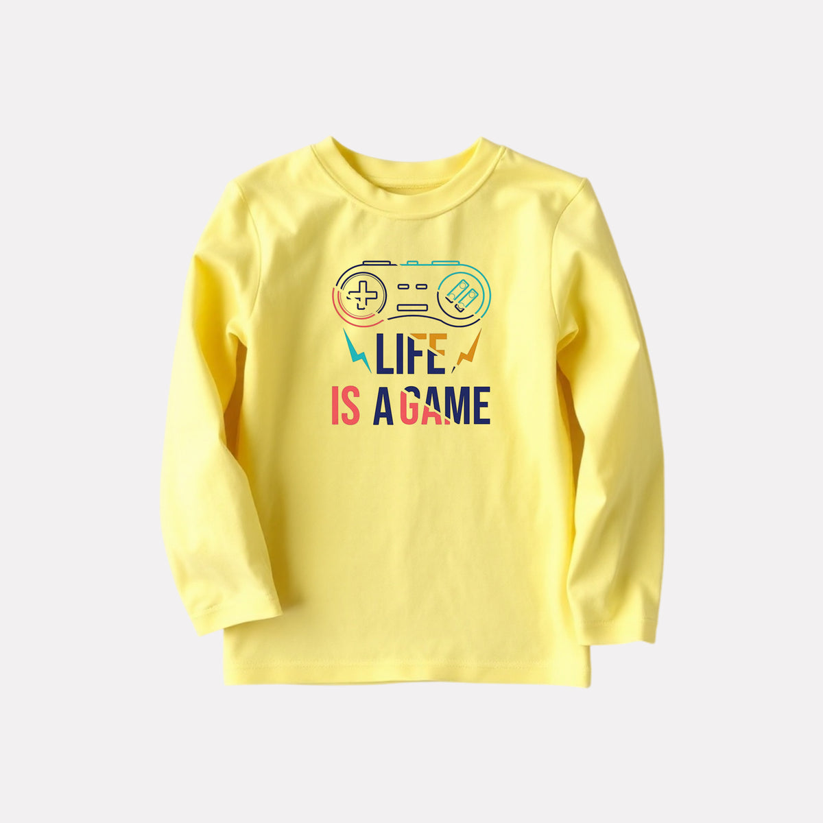 Junior Boy Stylish Printed Full Sleeve T-Shirt