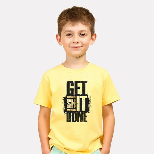 light Yellow Trendy New Style T-Shirt for Boys