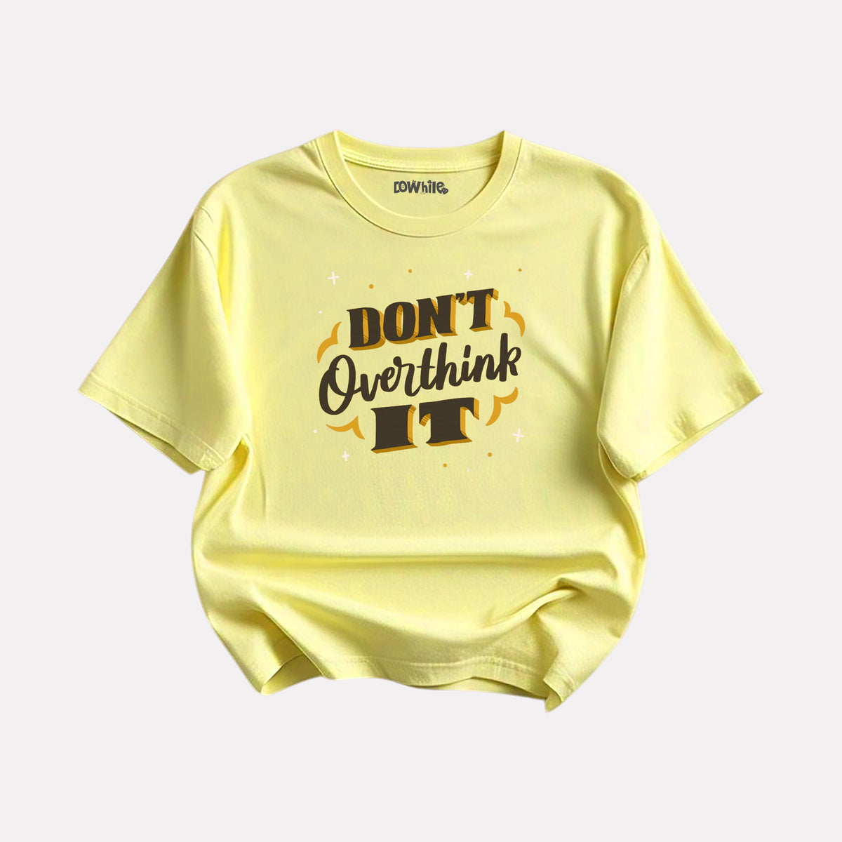 light Yellow Trendy New Style Printed T-Shirt