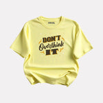 light Yellow Trendy New Style Printed T-Shirt