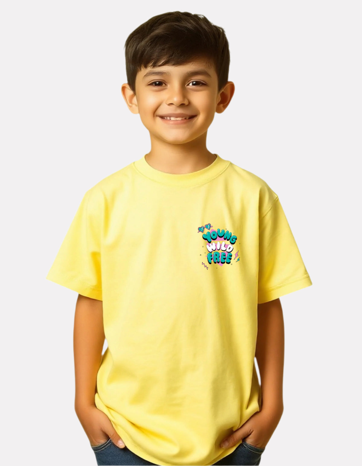 Boys Printed Oversized Cotton T-Shirt