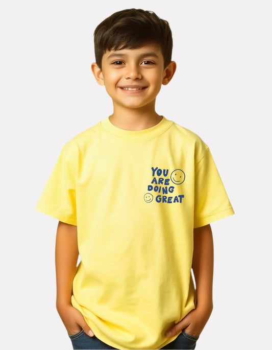 Boys Printed Oversized Cotton T-Shirt