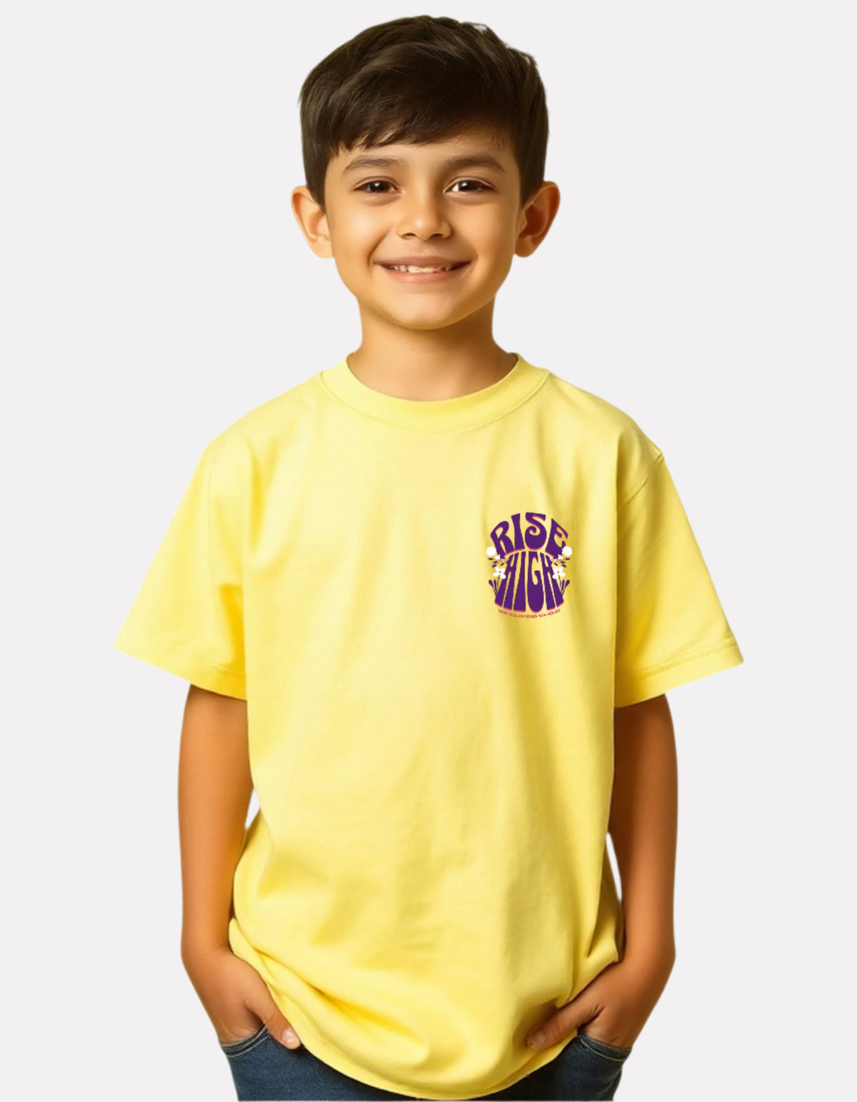 Boys Printed Extended Sleeves Oversized T-shirt