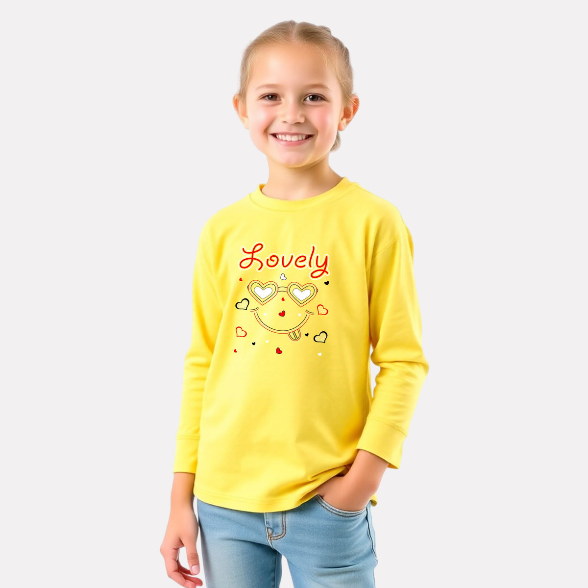 Casual Cotton Full Sleeve Round Neck T-Shirt