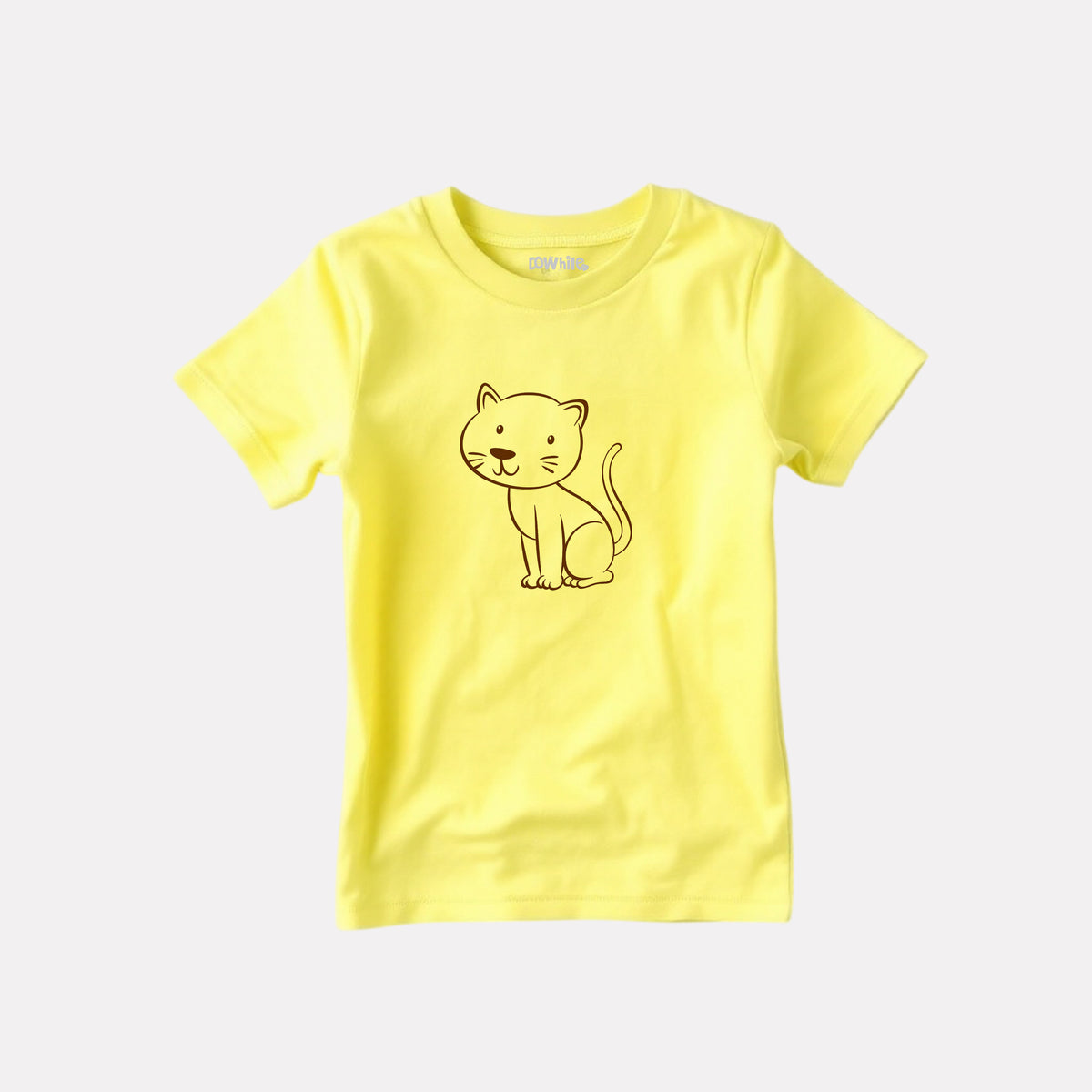 Yellow Printed T-shirt with Navy Blue Shorts Set