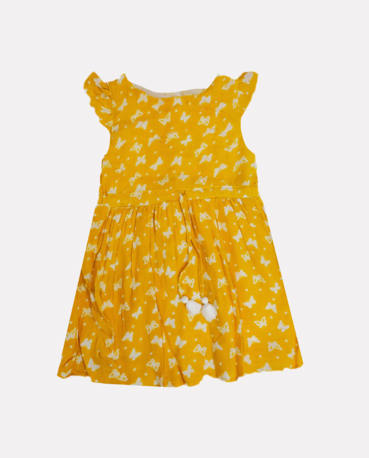 Girls Yellow Color Frock